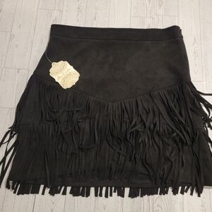 Altar'd State Farah (or Farrah) Fringe Skirt Medium
